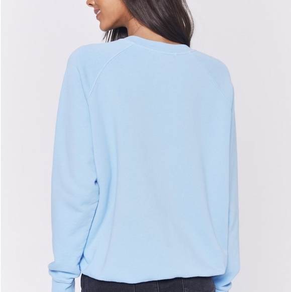 NEW Spiritual Gangster Grateful Classic Crew Sweatshirt Pullover Blue Pink - Picture 4 of 4